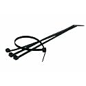 JT&T Products (4706H) - 7.5" UV Black Nylon Wire Ties, 50 Lb. Tensile Strength, 14 Pcs.