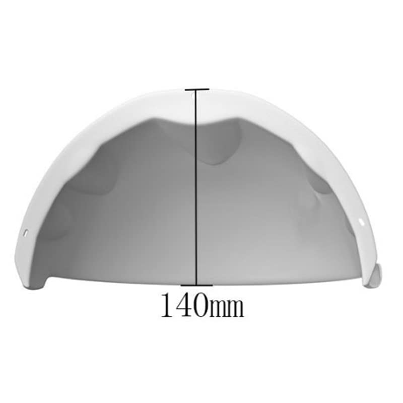 Universal Sun Rain Shield for Outdoor CCTV Cameras - Anti-Glare Weather Cover, Protects Cover for Nest/Ring/Hikvision/Dome/Bullet Cameras, White ABS