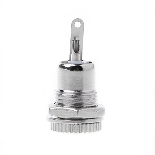 VizGiz 5 Pack 5.5mm x 2.1mm Female Socket Panel Mount Connector 5.5x2.1mm DC-099 Power Supply Jack Terminal Plug Adapter Replacement Repair Parts