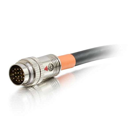 C2G Legrand RapidRun VGA Flying Lead, Multi-Format Flying Lead, Black Audio Video Cables, 1.5 Foot In-Wall Cable, 1 Count, C2G 60081