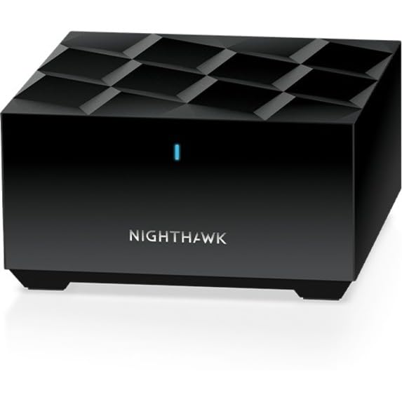 NETGEAR Nighthawk Advanced Whole Home Mesh WiFi 6 System (MK63S) with Free Armor Security - AX1800 Router with 2 Satellite Extenders, Coverage up