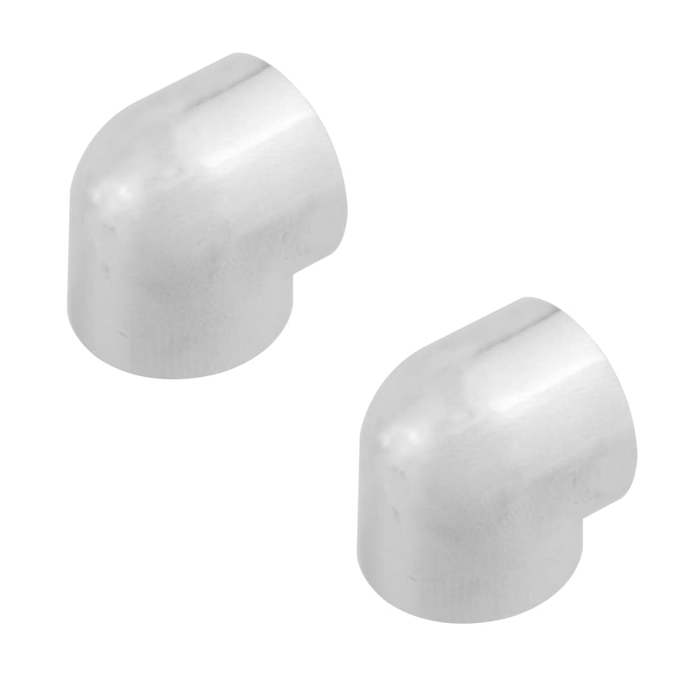 BXQINLENX Silver Chrome G 1/4" Female to Female 90° Rotary Enhance Multi-Link Adapter Fitting for Computer Water Cooling System(4 PCS)