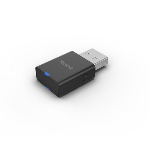 Yealink USB Wireless DECT Adapter,Connects WH62 WH63 Portable WH64 WH68 Hybrid Wireless Headset for Computer, PC, Laptop, Bluetooth Desk Phone