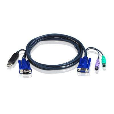 ATEN Intelligent KVM Cable 2L5503UP - Keyboard/Mouse/Video Cable - 10 ft (2L5503UP)