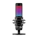 HyperX QuadCast S - RGB USB Condenser Microphone for PC, PS4, PS5 and Mac, Anti-Vibration Shock Mount, 4 Polar Patterns, Pop Filter, Gain Control