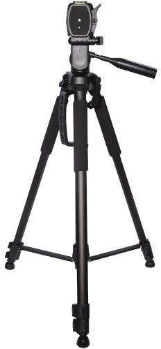 Professional PRO 72" Tripod 3-way Panhead Tilt Motion with Built In Bubble Leveling Indicator with Deluxe Carrying Case + 72 Inch Heavy Duty Monopod