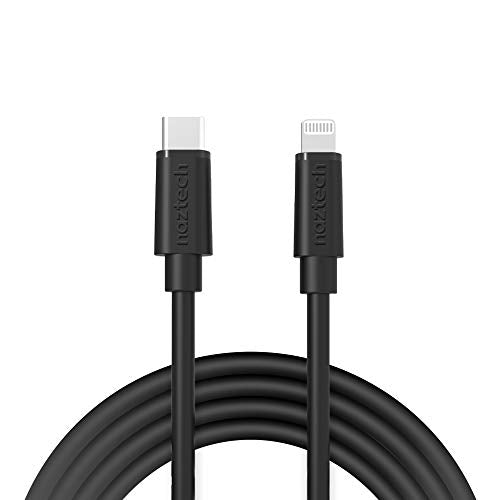 Naztech Lightning Cable Charger - Durable, Rounded, 12ft Fast Charge USB-C to MFi Certified Lightning Cable Compatible with iPhone, iPad, and More…