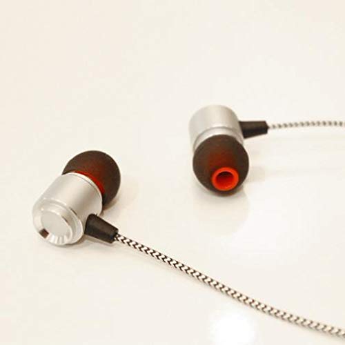Wired Earphones Hi-Fi Sound Headphones Handsfree Mic for Moto G5S Plus, Headset Metal Earbuds in-Ear Earpieces Microphone Compatible with Motorola…