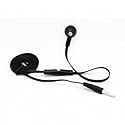 Flat Cable Black Handsfree Mono Headset Single Earphone Earbud Microphone for Net10 / Straight Talk / Tracfone LG Optimus Dynamic / Dynamic 2…