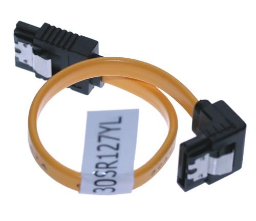 SATACables 16 inch SATA Cable Straight to Right - 30SR407YL