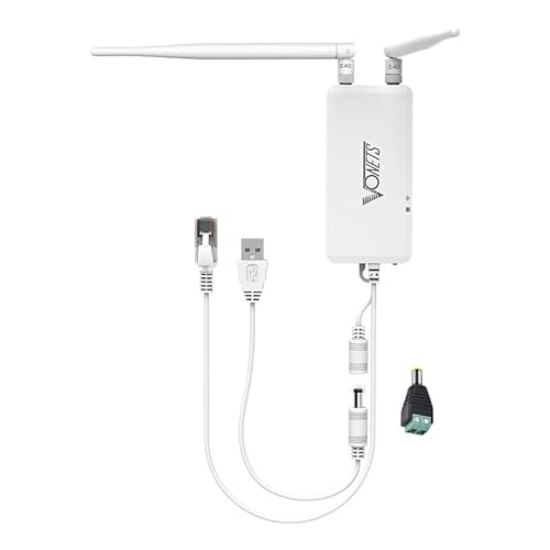 VONETS Industrial WiFi Serial Port Server/WiFi Bridge Ethernet Repeater Wireless Router - Signal Extender for Medical Devices, IP Cameras, PLCs