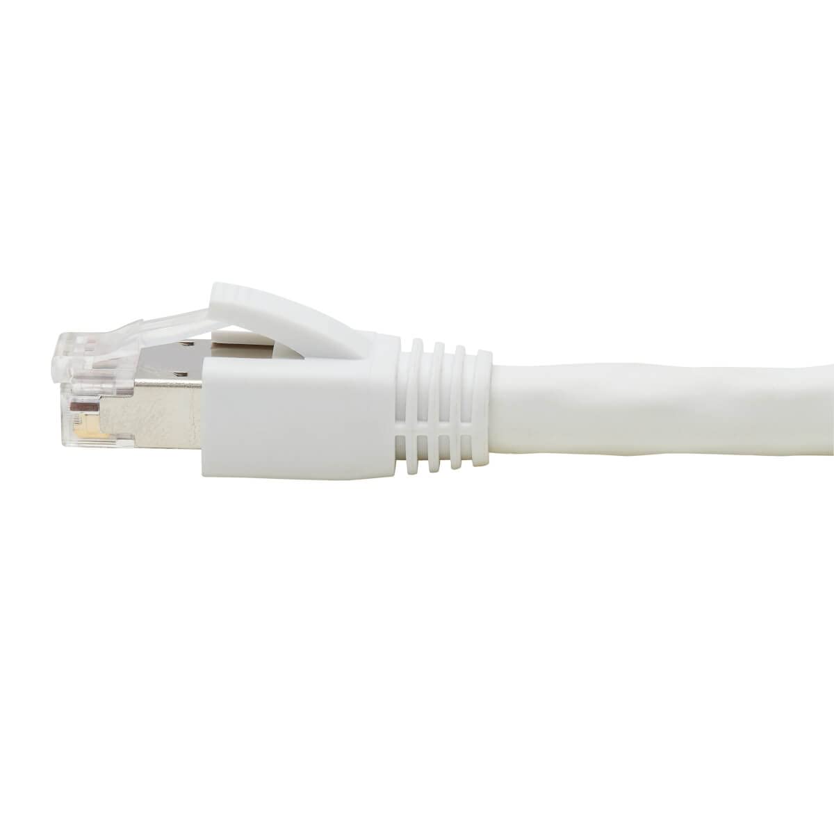TRIPP LITE Cat8 Snagless Ethernet Cable, 25G/40G Certified Network Patch Cable, 22 AWG S/FTP, PoE, White, 6 Feet / 1.8 Meters, Life Limited