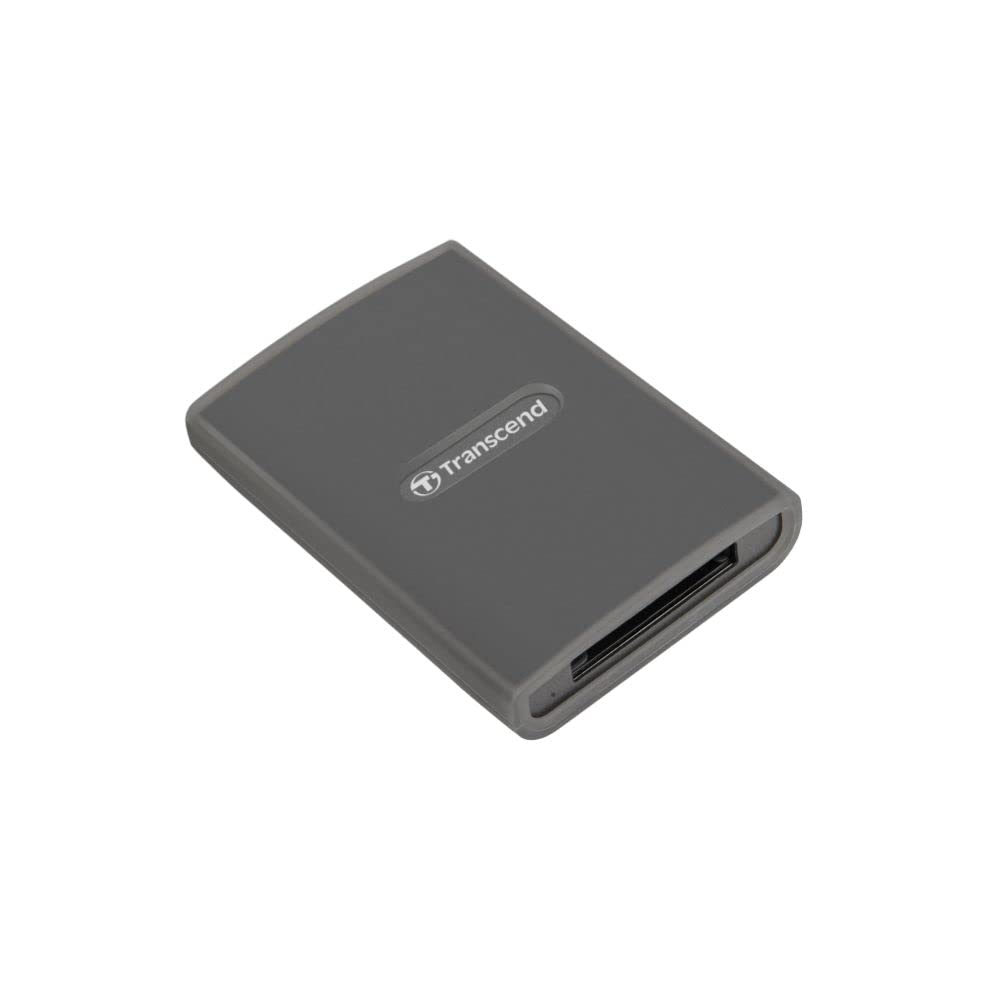 Transcend CFexpress Card Reader, Type B, USB 3.2 Gen 2x2, 20 Gbps, Aluminum housing, for Photography and Cinematic Experts, Include Type A and Type C