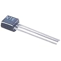 NTE Electronics NTE199 NPN Silicon Transistor, Low Noise, High Gain Amplifier, TO92 Type Package, 70V, 0.1 Amp