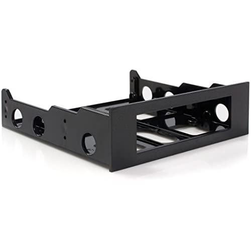 StarTech.com 3.5" to 5.25" Front Bay Mounting Bracket w/ Mounting Screws (BRACKETFDBK),Black