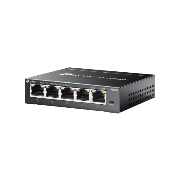 TP-Link Omada 5 Port Gigabit Easy Managed, Switch, VLAN, Auto Loop Prevention, IGMP Snooping, Fanless, Managed by Omada, Durable Metal w/Shielded