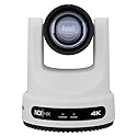 PTZOptics Move 4K 20x Auto-Tracking PTZ Camera with Built-in Tally Light, 3D Noise Reduction, and Advanced White Balance Modes (White)