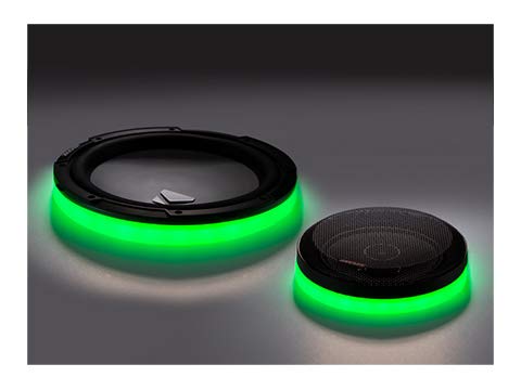 KICKER 47KLSR8 8" Weather Proof Led Lighted Speaker Ring, Only Fits Km8 Coax, Pair