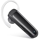Bluetooth Headset Wireless Earpiece HD Hands Free Headphones with Microphone Lightweight Single Ear Earphones with Mute for iPhone Samsung Android
