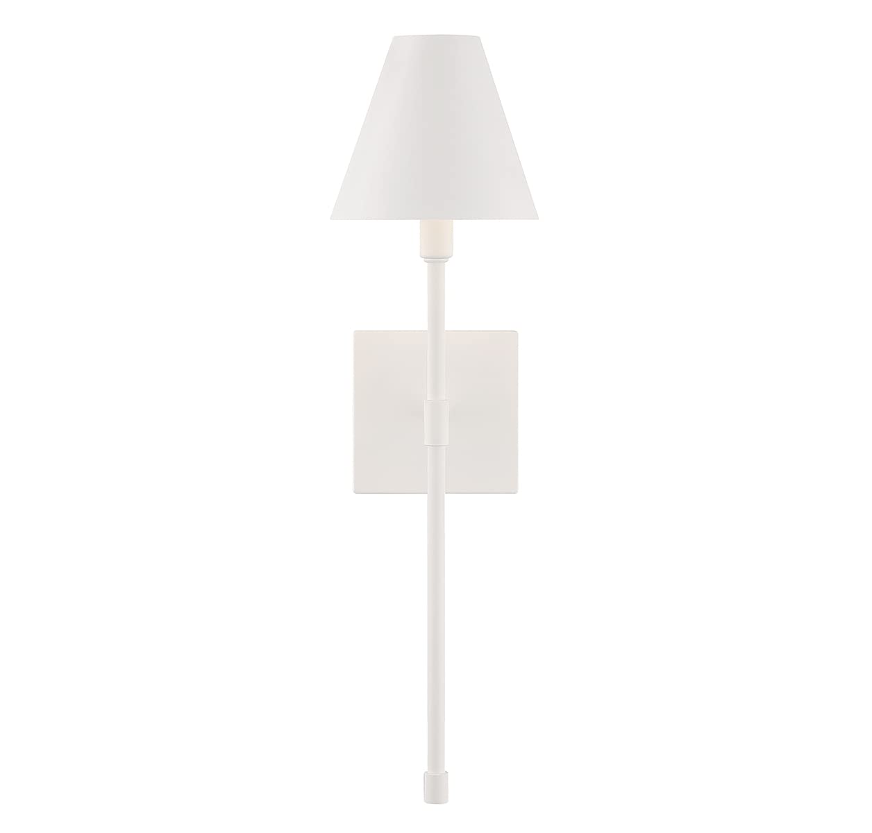 Savoy House 9-5201-1-83 Jefferson Vintage Traditional Metal Wall Sconce, 1-Light 60 Watt, 20" H x 6" W, Bisque White