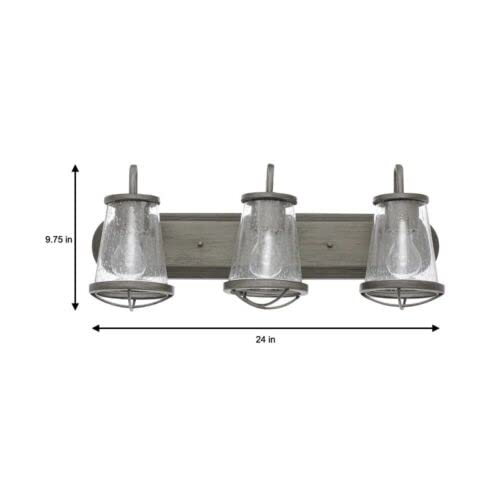 HOME DECO Home Decorators 24 in. Georgina 3-Light Steel Industrial Bathroom Vanity Light (HB2626-322)