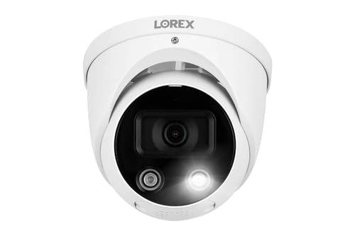 Lorex N4K2SD-84WD-2 4K 8-Channel Fusion NVR System with 4 Smart Deterrence and Mask Detection Security Cameras
