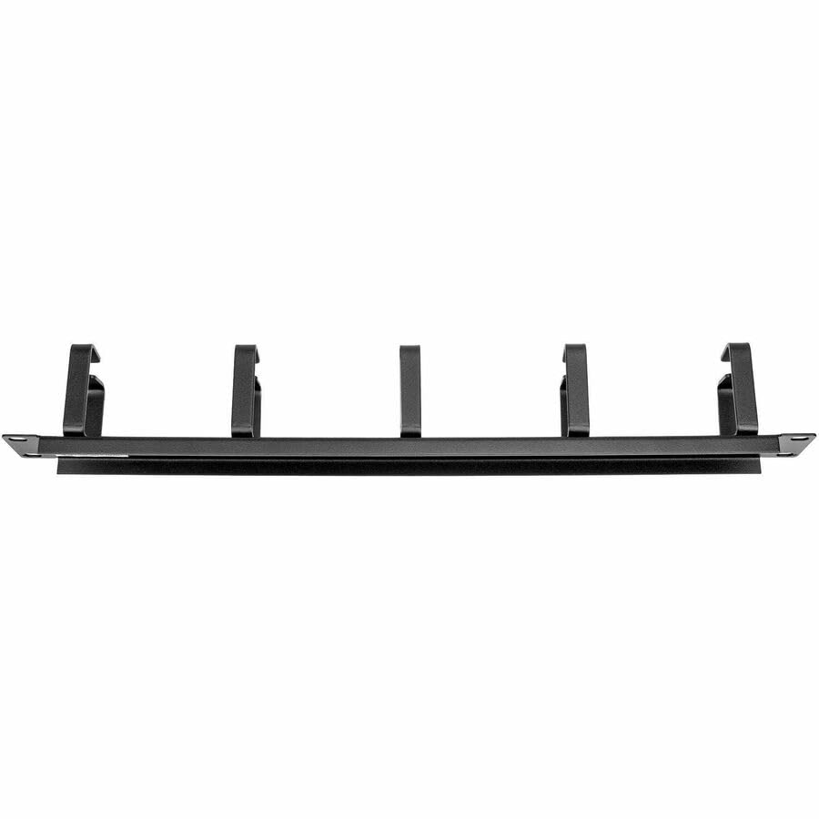 Rocstor Y10E046B1 1U 19in Metal Rackmount Management Panel Cable Routing, 1.73" x 19" x 2.70", Black