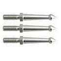 Desmond Set of 3 Long Tripod Spike 2" SS Stainless Steel RRS Compatible 3/8" Universal