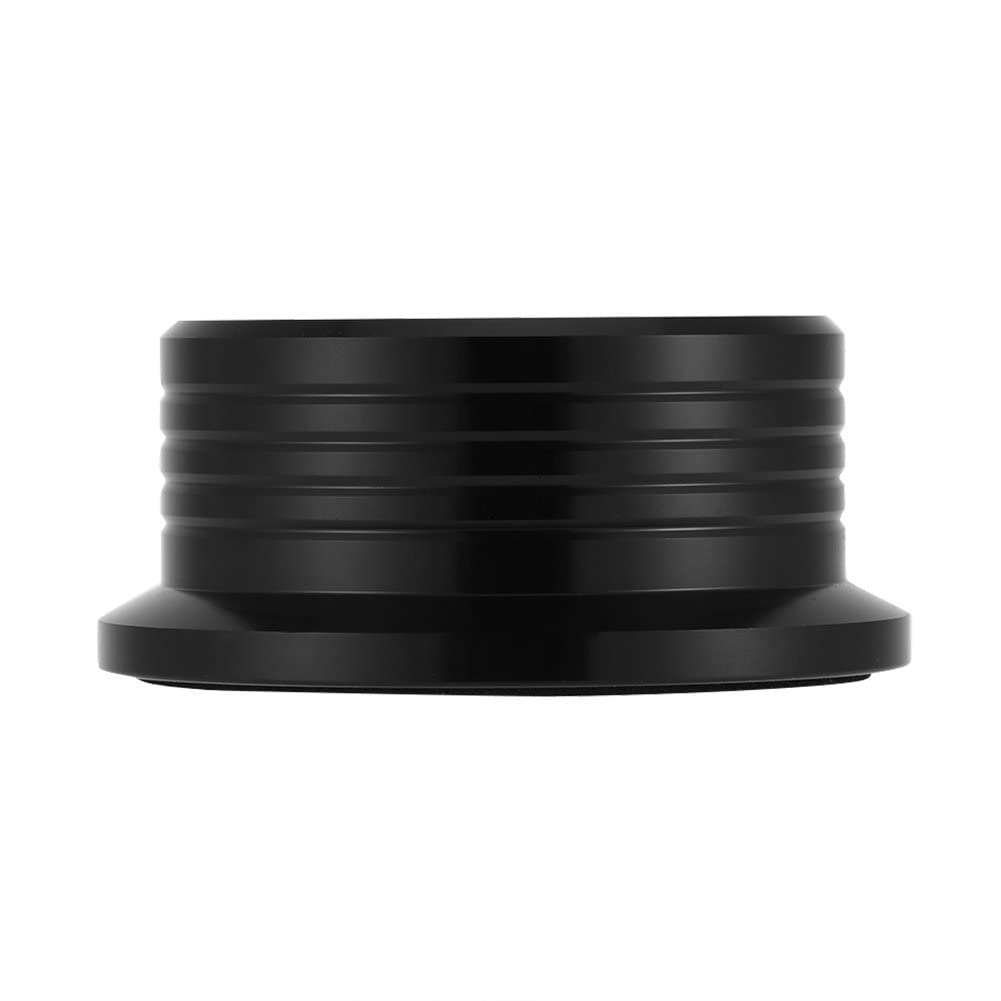 50/ 60Hz Turntable Disc Stabilizer Bubble Level Speed Detection LP Disc Record Stabilizer Clamp Fit with Most of Existing LP Turntable(Black)