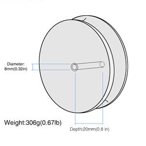 Record Weight Stabilizer by FEMELI,Turntable Weight Clamps-Low Profile to Fits Under Dust Cover of Turntable Vinyl Disc LP Record Player (Black)