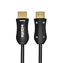 Fiber Optic HDMI Cable 65ft (20m) - ARC HDMI2.0 18Gpbs 4k@60 4:4:4 - PET Braided Cord and Gold Plated Connector Support 4K, UHD 2160p, HD 1080p, 3D
