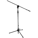 LyxPro Microphone Stand Boom Arm Tilting Rotating Floor Podium Stage or Studio Strong Durable And Foldable Height 38.5"- 66" Extends Arm to 29 3/8"