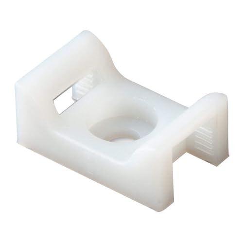 Ancor 199232 Cable Tie Mount, Natural, #8 Screw, 100pc