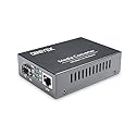 QINIYEK 10G Ethernet Media Converter, 1x 100M/1G/2.5G/5G/10GBase-T RJ45 to 1x 10GBase-X SFP+ Slot, Supports 10G SR/LR/10G-T Module,10G Fiber Ethernet