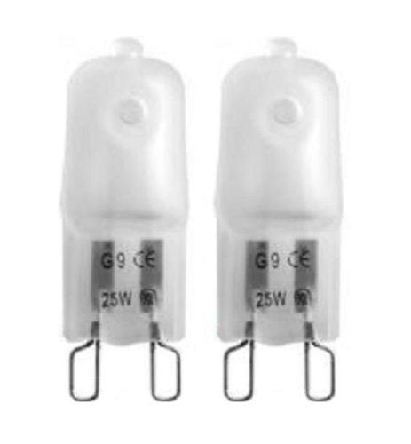 JCD G9 Halogen Bulbs - Frosted Bi-pin 2700k Halogen Light Bulbs, 10 Pack