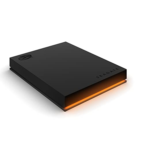 Seagate FireCuda Gaming Hard Drive External Hard Drive 1TB - USB 3.2 Gen 1, RGB LED lighting for PC and Mac with Rescue Services, Multicolor