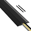 D-Line 6ft Floor Cord Cover, Made in USA Linkable Cable Protector, Hide Extension Cords, Protect Cords, Prevent Cable Trips, Cord Hider, Heavy Duty