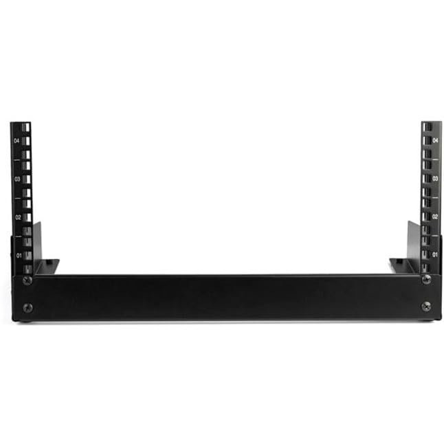 StarTech.com 2-Post 4U Desktop Server Rack, Small Open Frame 19in Computer Rack, Compact Network Rack for AV / Studio / Data / IT Equipment, Free