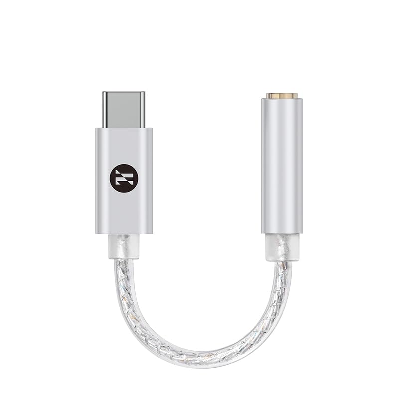 Girftu JCALLY JM12 Type C USB C to 3.5mm DAC Chip KT02H20 Dongle DSD128 Silver-Plated Conductor Digital Audio Adapter
