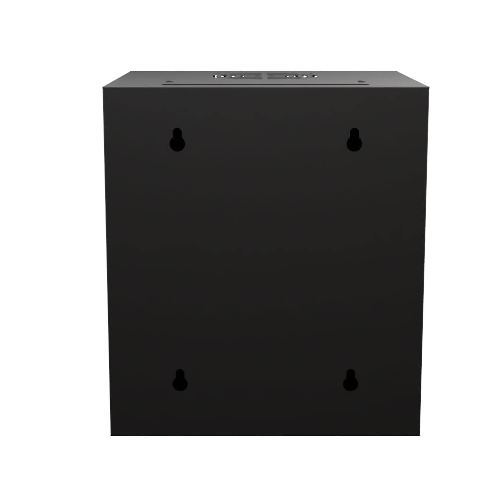 NavePoint 11.8 in Wall Mount Network Cabinet, 6U, Perforated, Black