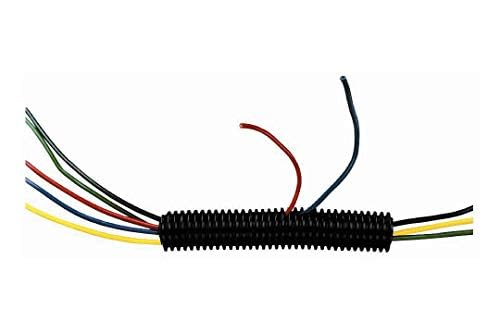 Absolute USA 300 Feet 3 Rolls 1/4", 3/8", 1/2" (100' Each) Black Split Loom Split Wire Loom Polyethylene Conduit Corrugated Plastic Tubing Sleeve for Various Automotive, Home, Marine, Industrial Wirin