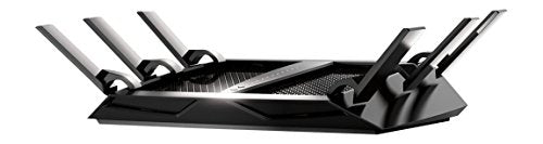 NETGEAR Nighthawk X6 Smart Wi-Fi Router (R8000) - AC3200 Tri-Band Wireless Speed (Up to 3200 Mbps) | Up to 3500 Sq Ft Coverage & 50 Devices | 4 x 1G