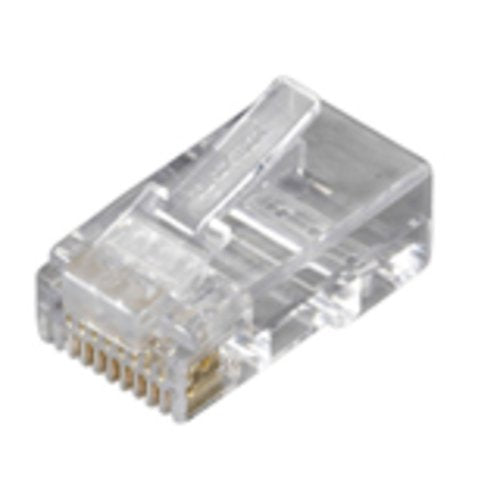 Black Box CAT6 Modular Plug - Unshielded, RJ45, 8-Wire, 100-Pack