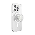 PopSockets Phone Grip for MagSafe, Magnetic Holder, Phone Stand, Daisy - Translucent He Loves Me Not