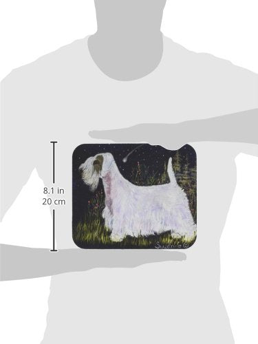 Caroline's Treasures SS8145MP Sealyham Terrier Mouse Pad, Hot Pad or Trivet for Home Office Gaming Working Computers Laptop Mouse Mat,Washable Large