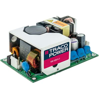 TPI 125-148A-J, Power Supply, AC-DC, Open Frame, 125W, 48V, 2.61A, 85-264V in, TPI 125A-J Serie