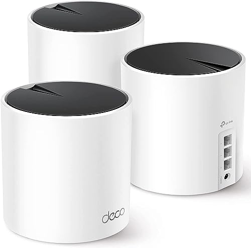 TP-Link Deco X55 AX3000 WiFi 6 Mesh System - Covers up to 6500 Sq.Ft, Replaces Wireless Router and Extender, 3 Gigabit Ports per Unit, Supports