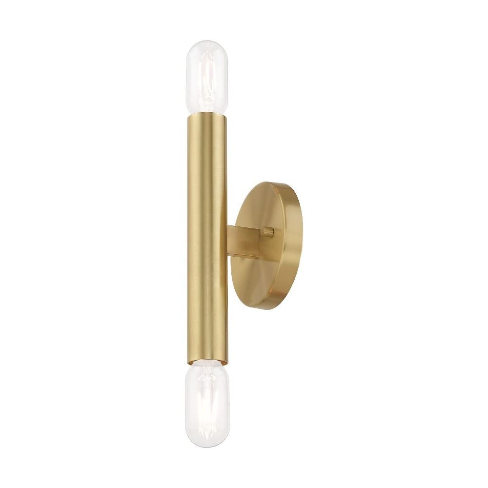 Livex Lighting 2 Lt Satin Brass ADA Wall Sconce