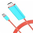 Juseisin 2M Charger Cable Compatible with Switch & Switch OLED, USB C to HDMI, 4K TV Adapter Cord with 100W PD Charging Port, Portable Dock
