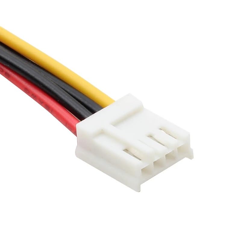 ThtRht 4 Pack Molex to Floppy Adapter 4 Pin IDE to 4P FDD Hard Drive Power Supply Cable Connector Convertor Extension Cord Wire for Old Computer